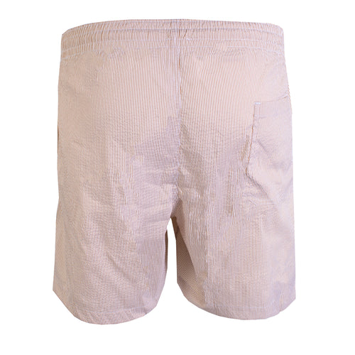 Beige Striped Swim Short - m