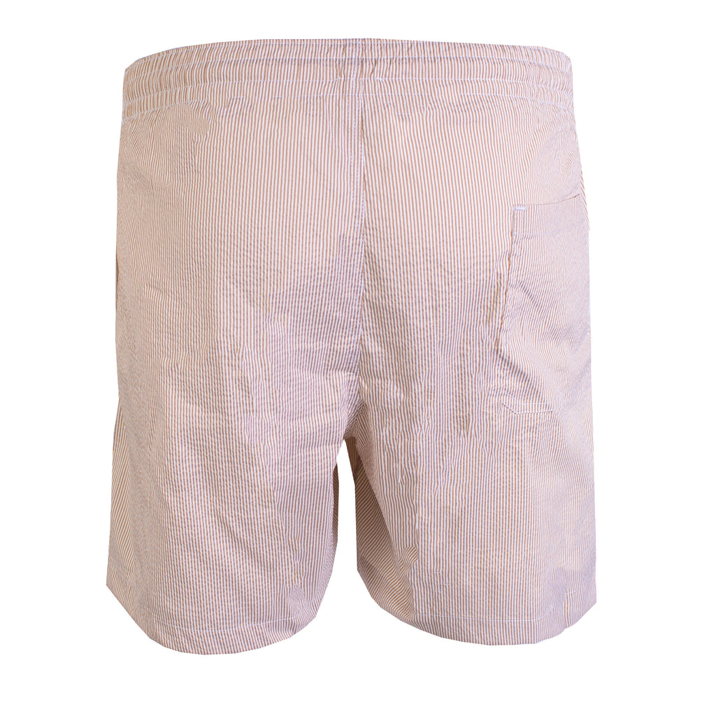 Beige Striped Swim Short - xl