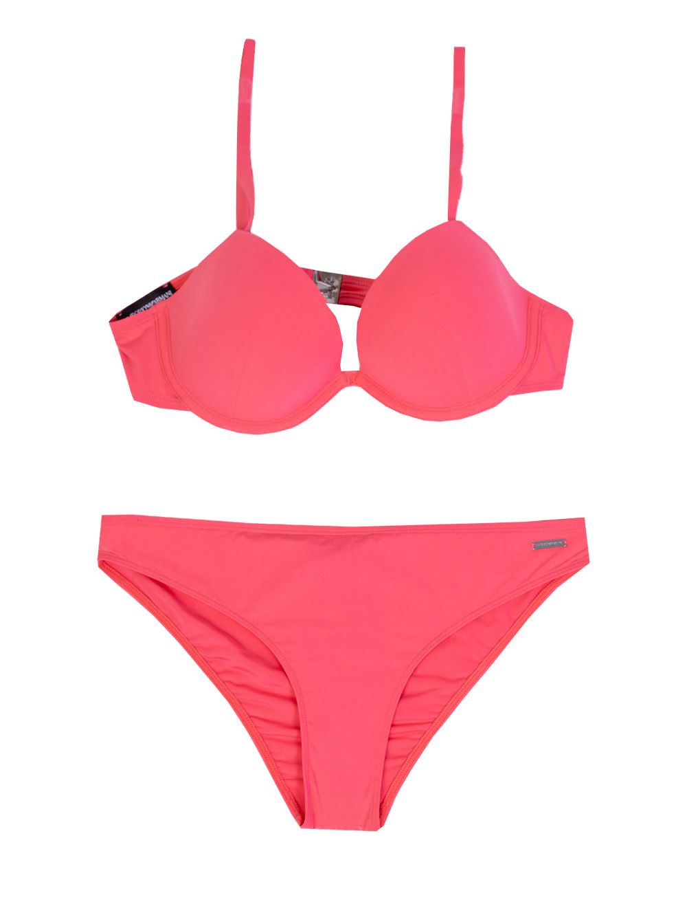 Underwire Bikini Triangle Bikini In Fuxia - s-40