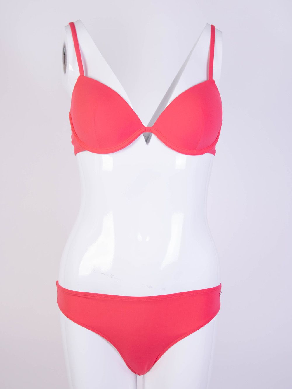 Underwire Bikini Triangle Bikini In Fuxia - s-40