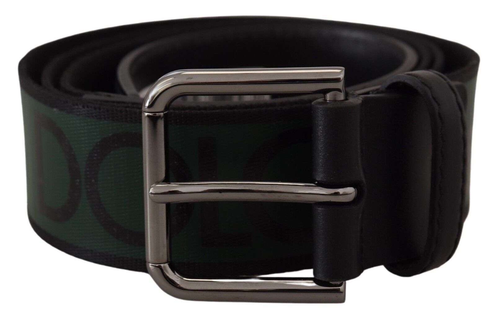 Green Print Cintura Silver Metal Buckle Belt - 90-cm-36-inches