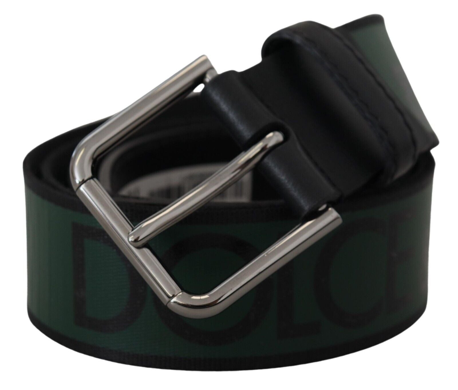 Green Print Cintura Silver Metal Buckle Belt - 90-cm-36-inches