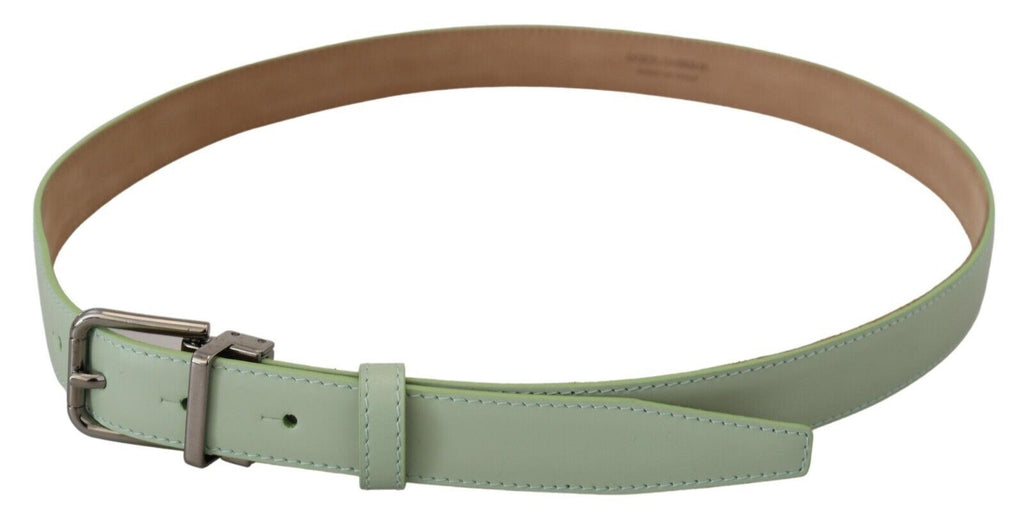 Mint Green Leather Silver Tone Metal Buckle - 90-cm-36-inches