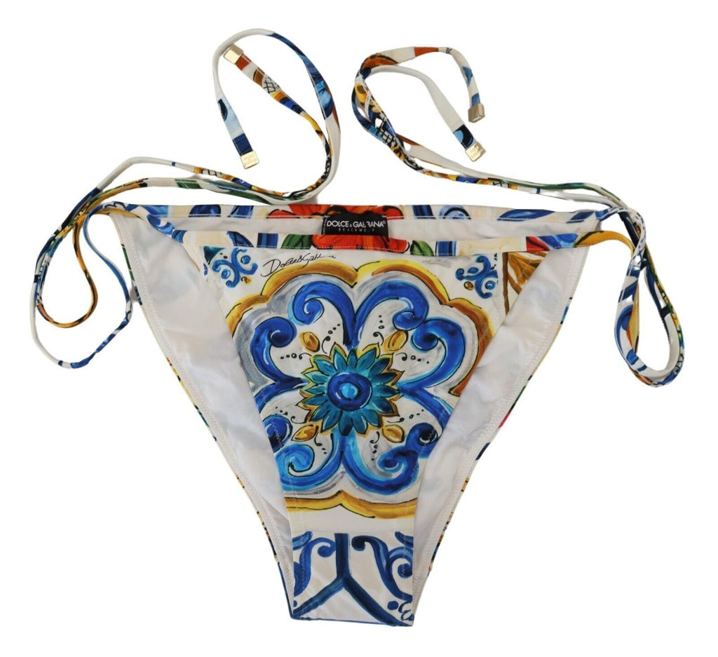 Multicolor Side Tie Bottom Swimwear Bikini - it5-xl