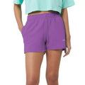 Pantaloncini in cotone viola - S