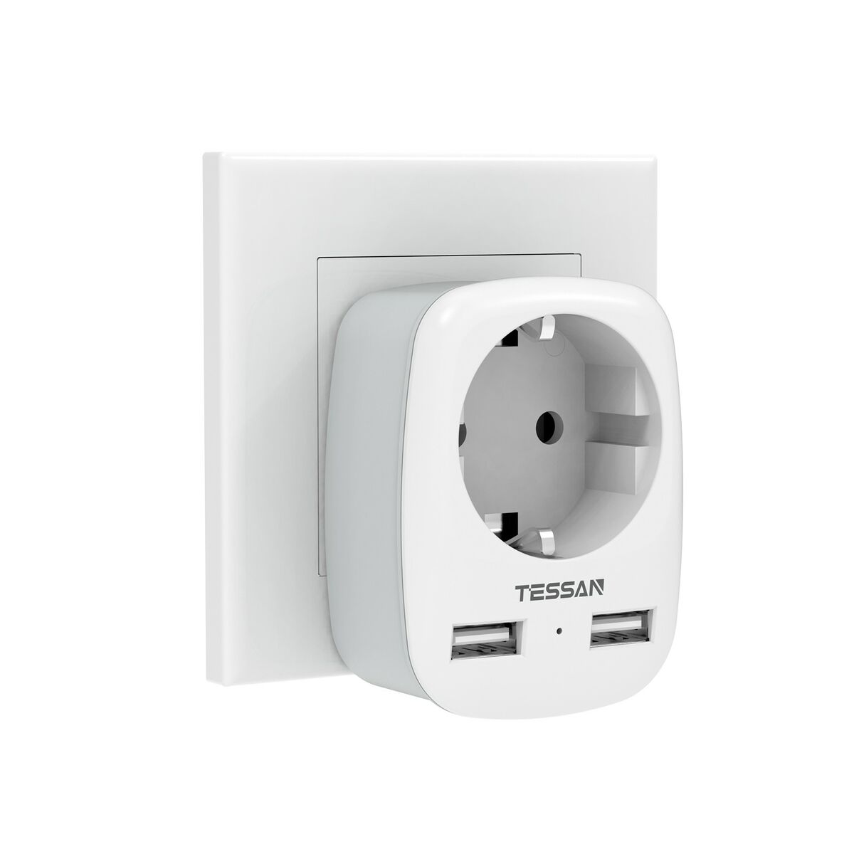 Adattatore USB 3 in 1, 4000W, compatto e leggero, ideale per viaggi e uso quotidiano.