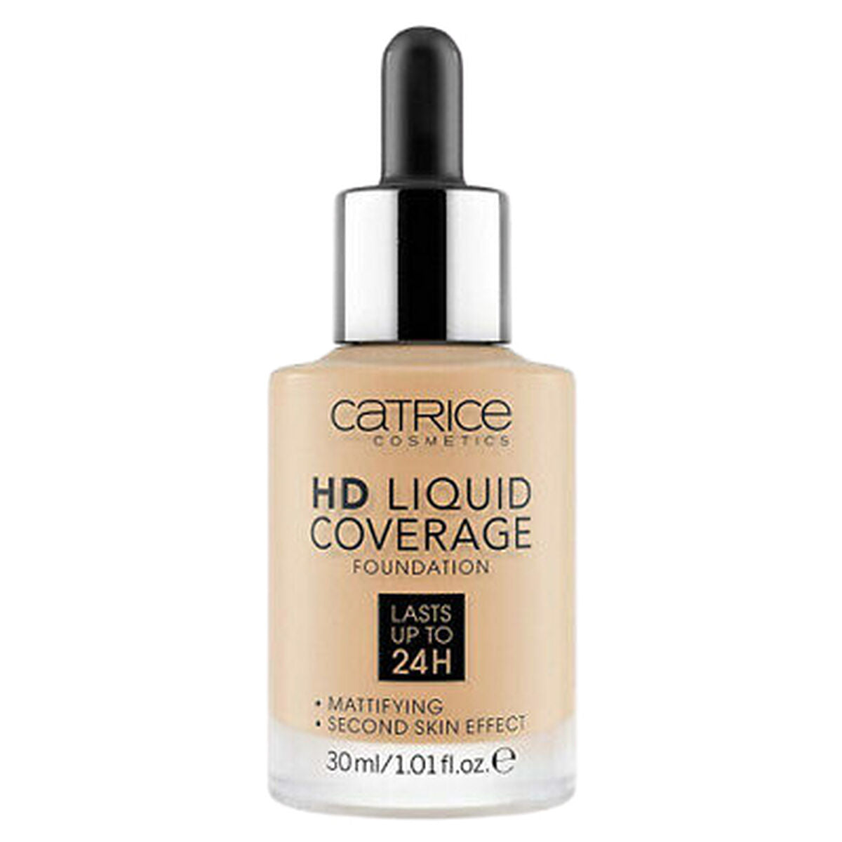 Base per Trucco Fluida Catrice HD Liquid Coverage Nº 032 Nude beige Nº 032-Nude Beige 30 ml