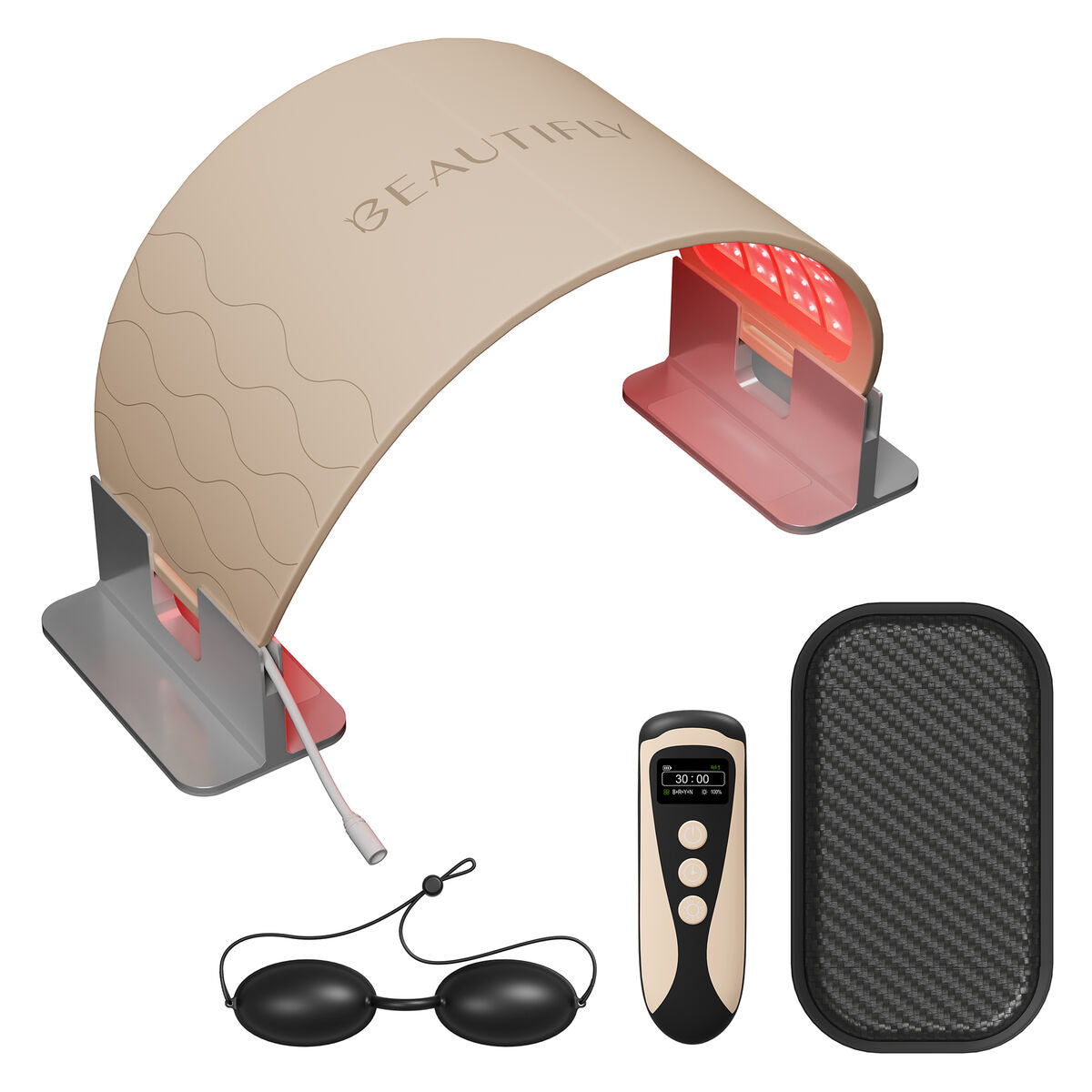 Beautifly Dispositivo terapia viso LED OmniLight Pro beige con cavo elettrico