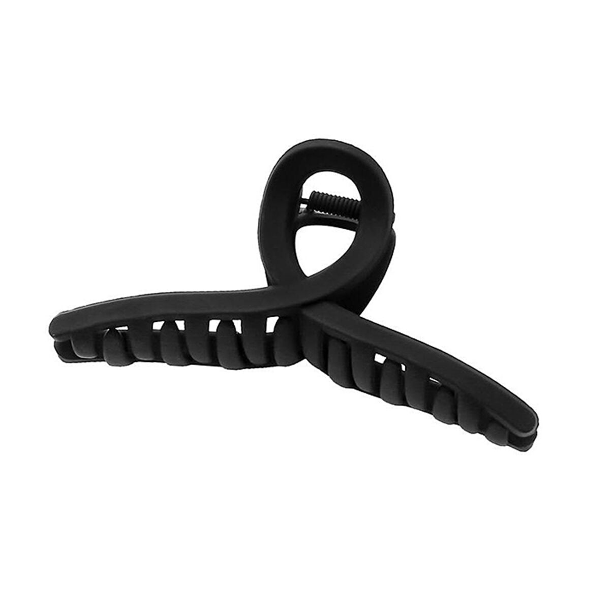 Beautifly Pinza per capelli nera 11 cm clip PVC