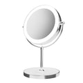 Beautifly Specchio ingranditore LED cosmetico argento acciaio inox vetro