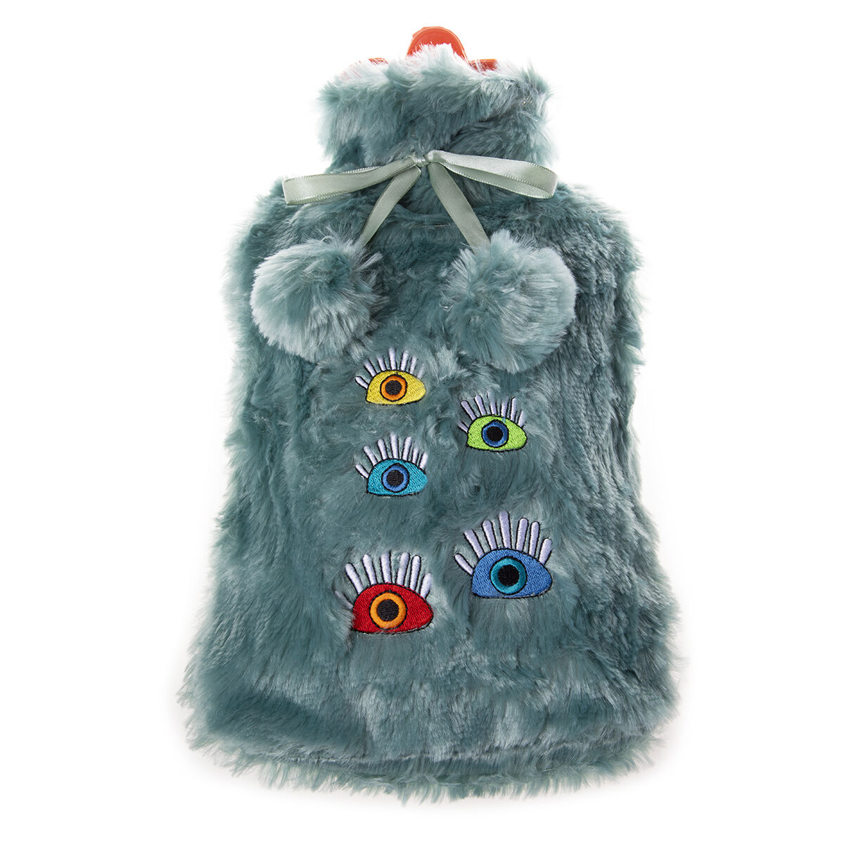 Biggdesign Borsa acqua calda My Eyes On You, copertura peluche, 2 L, turchese