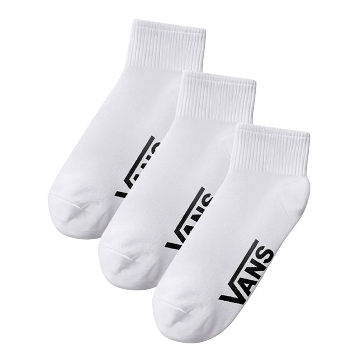 Calzini Sportivi Vans Classic Quarter Crew Bianco 3 Pezzi