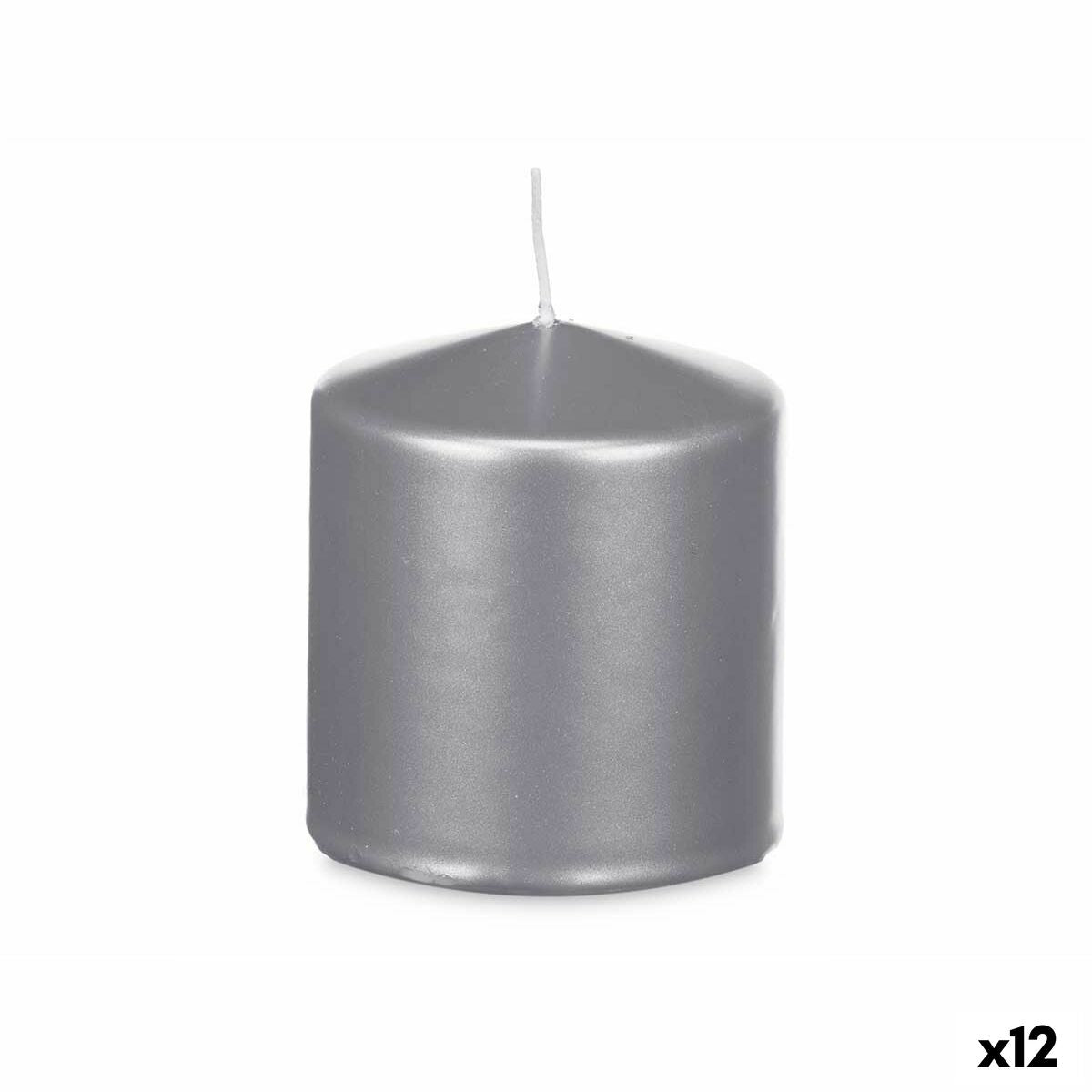 Candela Acorde Argentato 9 x 10 x 9 cm (12 Unità)