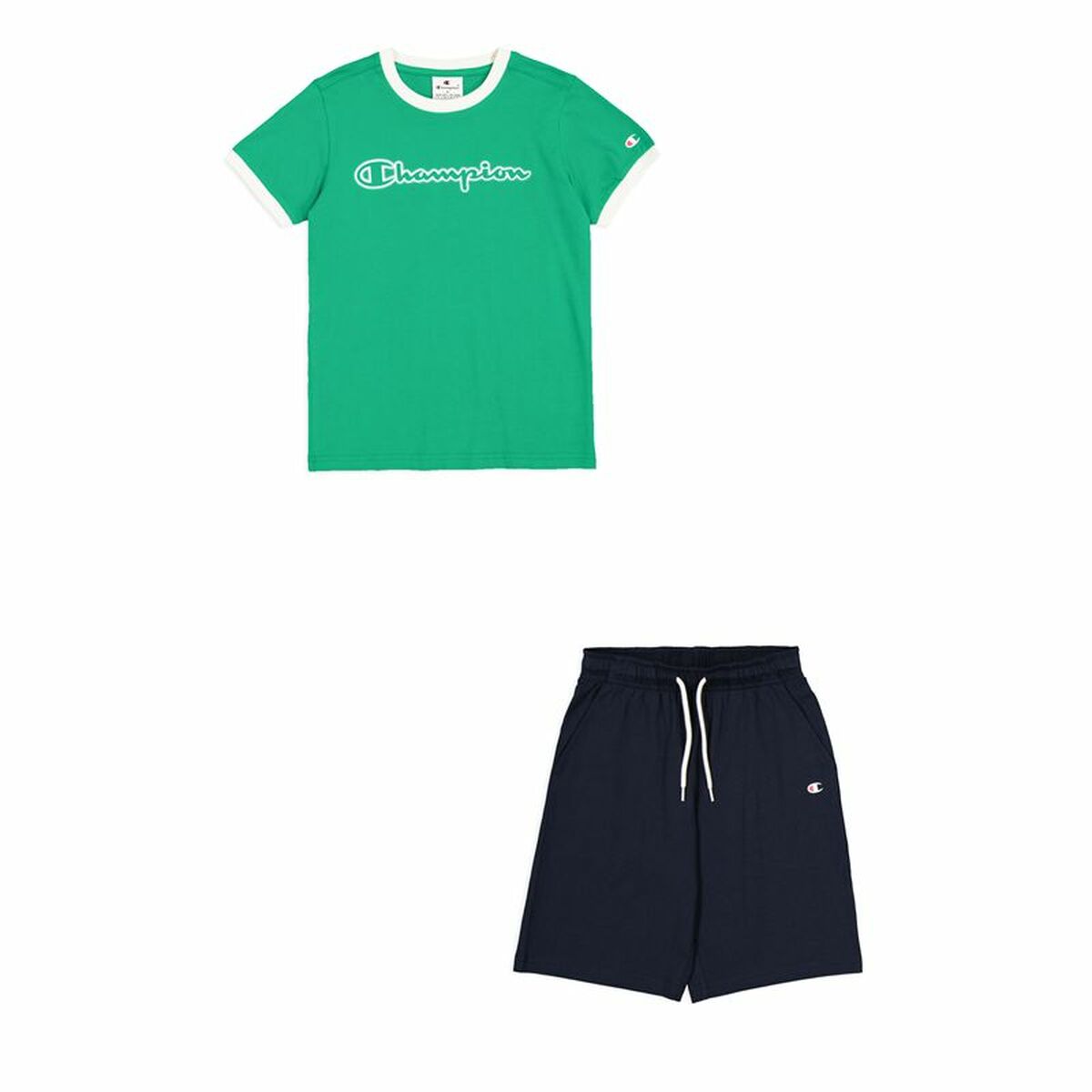 Completo Sportivo per Bambini Champion Verde limone