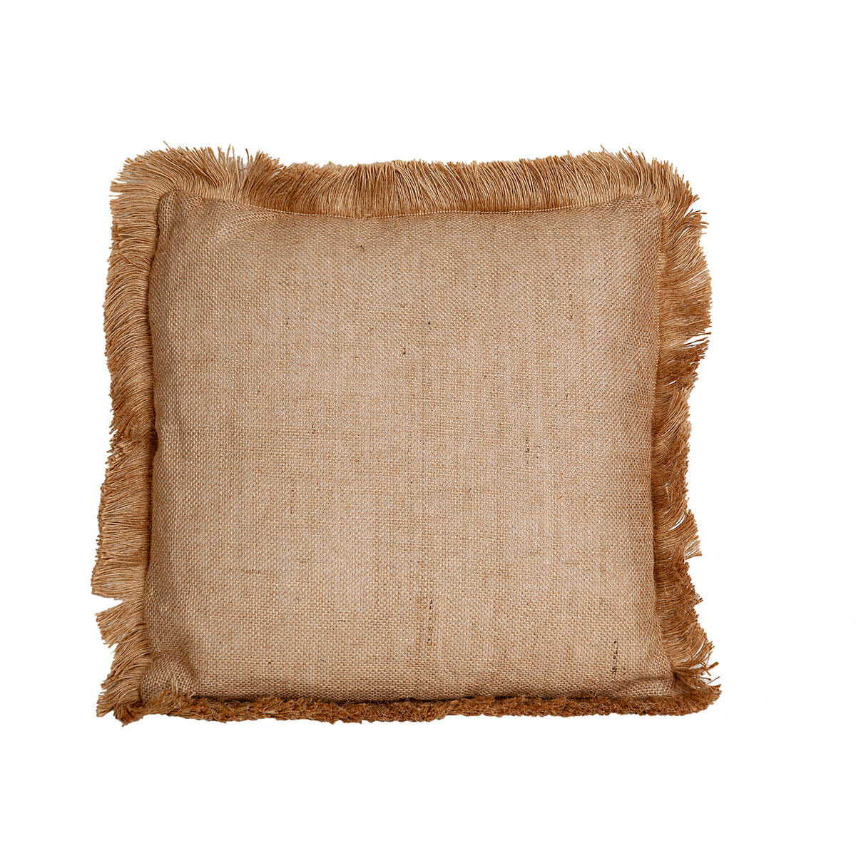 Cuscino Romimex Marrone Con frange