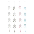 Decorazione pensile DKD Home Decor Albero Bianco (4 Unità)