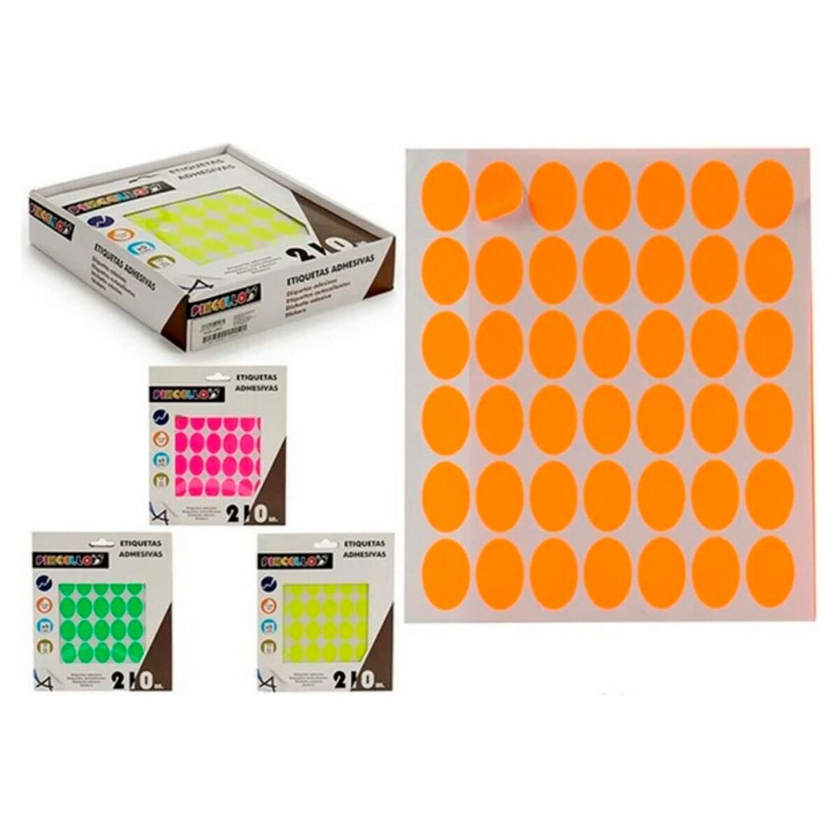 Etichette adesive Pincello OVAL S4 (Ricondizionati A)