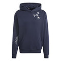 Felpa con Cappuccio Uomo Adidas Bl Fl Hd Q3 Fl Blu Marino