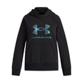 Felpa con Cappuccio da Bambina Under Armour Rival Flc Shimmer Hdy Nero
