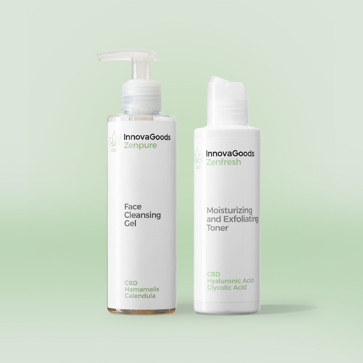 Kit Due Prodotti Pulizia Viso CBD InnovaGoods