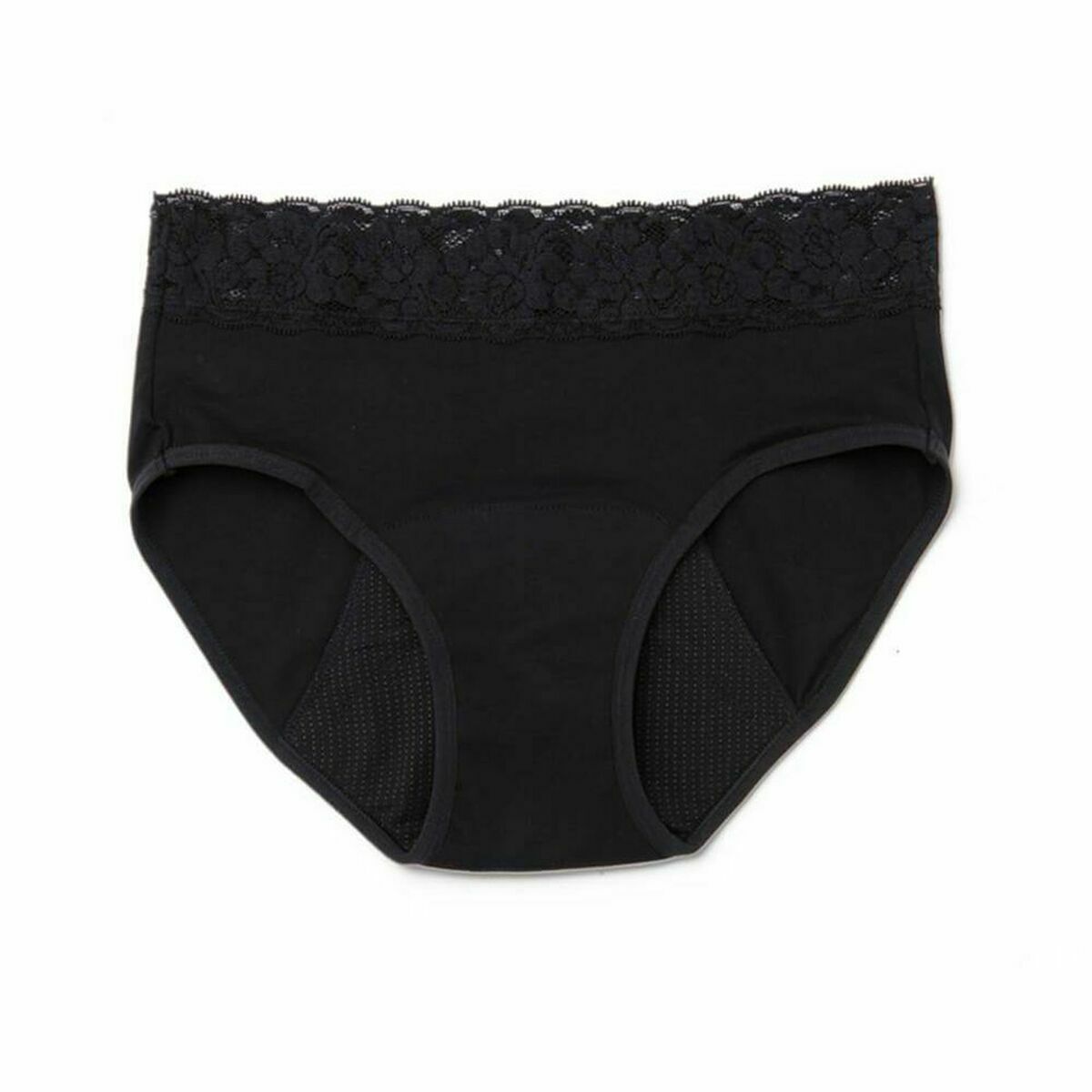 Mutande mestruali Platanomelón PM666-1 Nero Pizzo