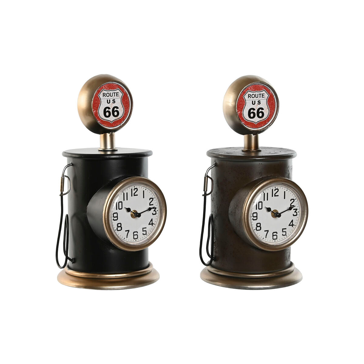 Orologio da Tavolo Home ESPRIT Multicolore Metallo