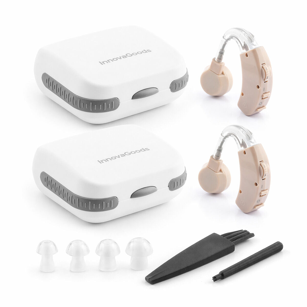 Pack Amplificatori Audio Retroauricolari InnovaGoods (2 unità)