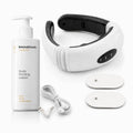 Pack massaggiatore collo e schiena elettromagnetico e lozione corpo rassodante Rice Joyfirm 250 ml InnovaGoods