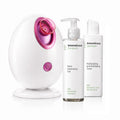 Pack sauna facciale elettrica, gel detergente viso CBD Zenpure 200 ml e tonico viso CBD Zenfresh 150 ml InnovaGoods