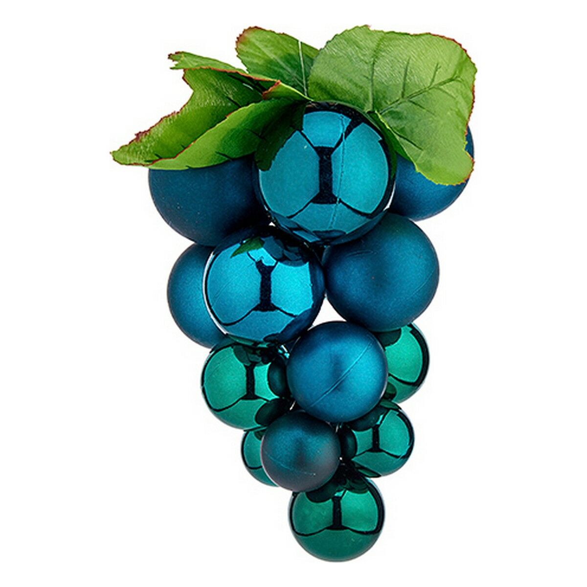 Palla di Natale Krist+ Azzurro Plastica Uva Piccolo