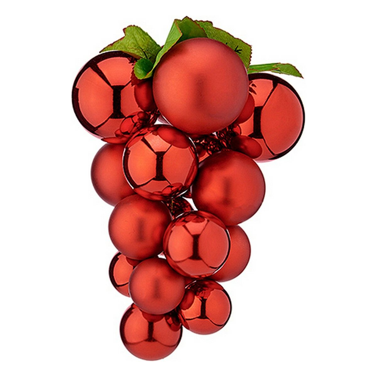 Palla di Natale Krist+ Rosso Plastica Uva Piccolo