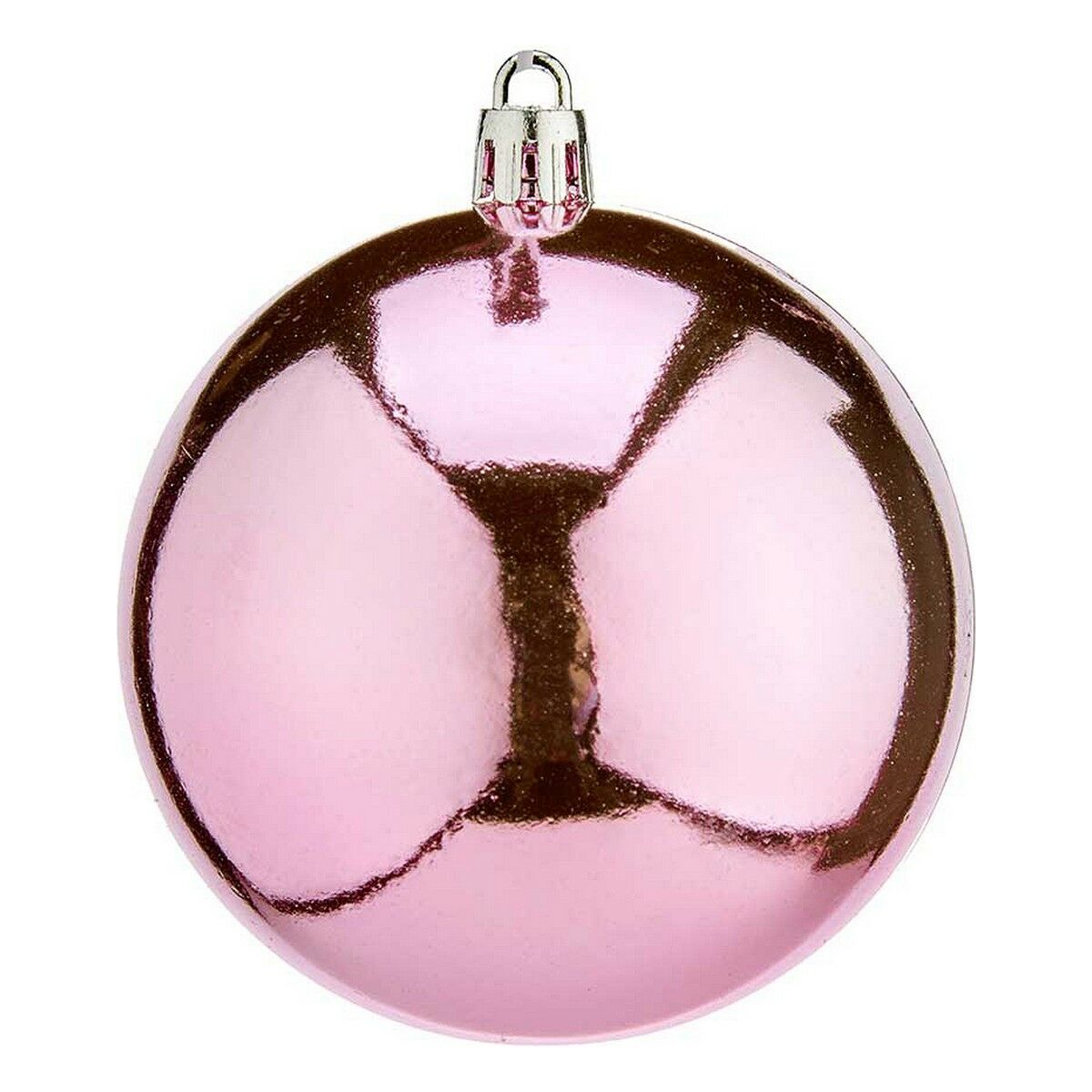 Palle di Natale Krist+ K1912475-4 Rosa Plastica Ø 8 cm 16 Unità