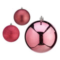 Palle di Natale Krist+ Rosa Plastica Ø 10 cm 6 Unità