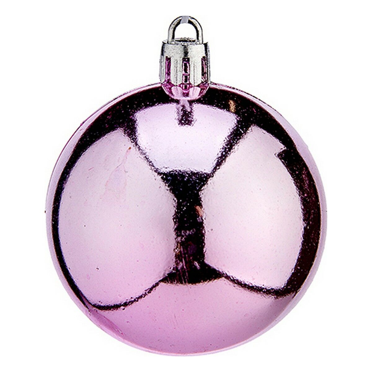 Palle di Natale Krist+ Rosa Plastica Ø 6 cm 24 Unità