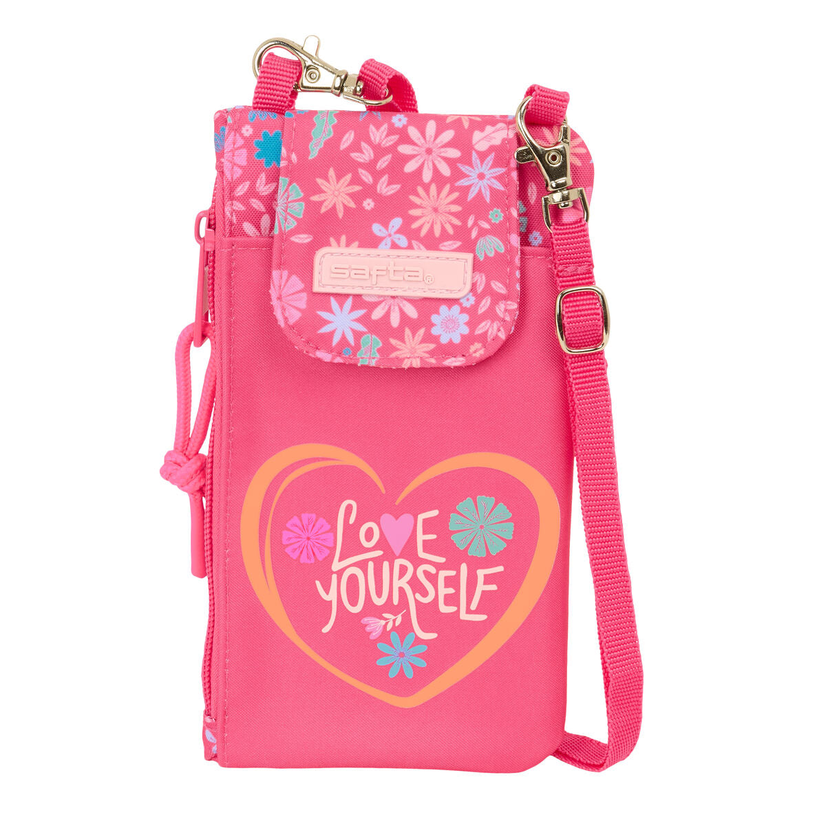 Portamonete porta cellulare Safta Feeling Multicolore