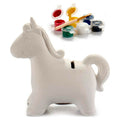 Salvadanaio Pincello Ceramica Unicorno 6,4 x 13 x 14 cm
