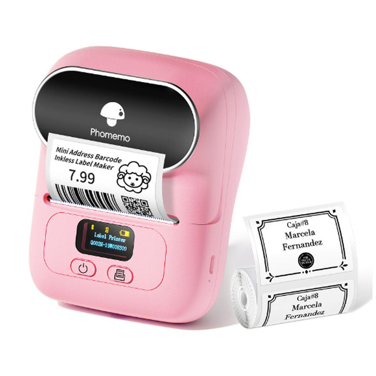 Stampante di Etichette Termica Portatile, Wireless con Bluetooth e Impermeabile