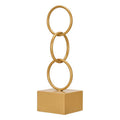 Statua Decorativa Gift Decor Dorato Anelli 12,5 x 40,5 x 12,5 cm