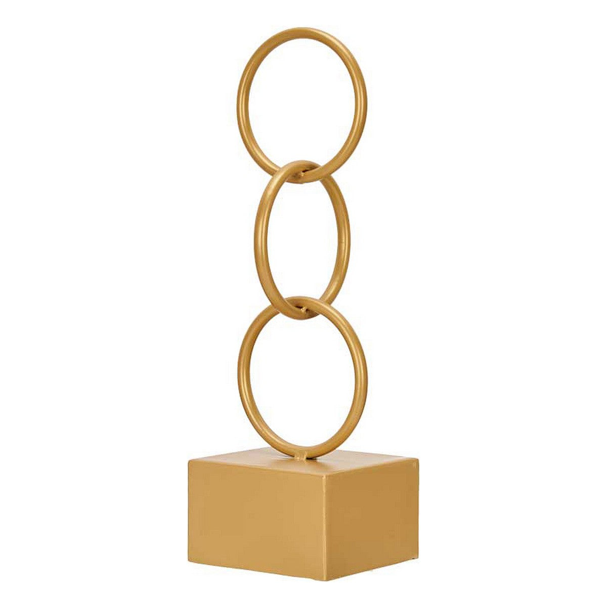 Statua Decorativa Gift Decor Dorato Anelli 12,5 x 40,5 x 12,5 cm