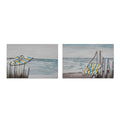 Tela DKD Home Decor Tela Legno MDF 90 x 2,5 x 60 cm