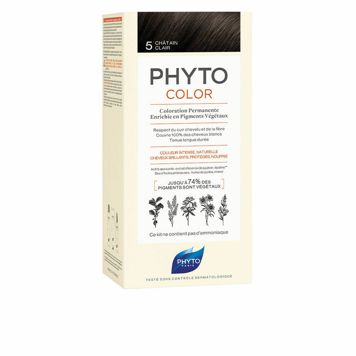 Tintura Permanente Phyto Paris Phytocolor 5-castaño claro Nº 5-Castano Claro