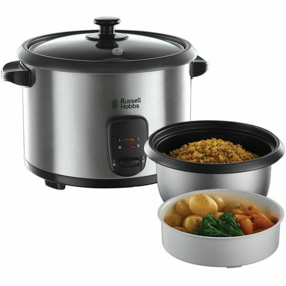 cuociriso Russell Hobbs 19750-56 Grigio Acciaio inossidabile 700 W 1,8 L (Ricondizionati B)